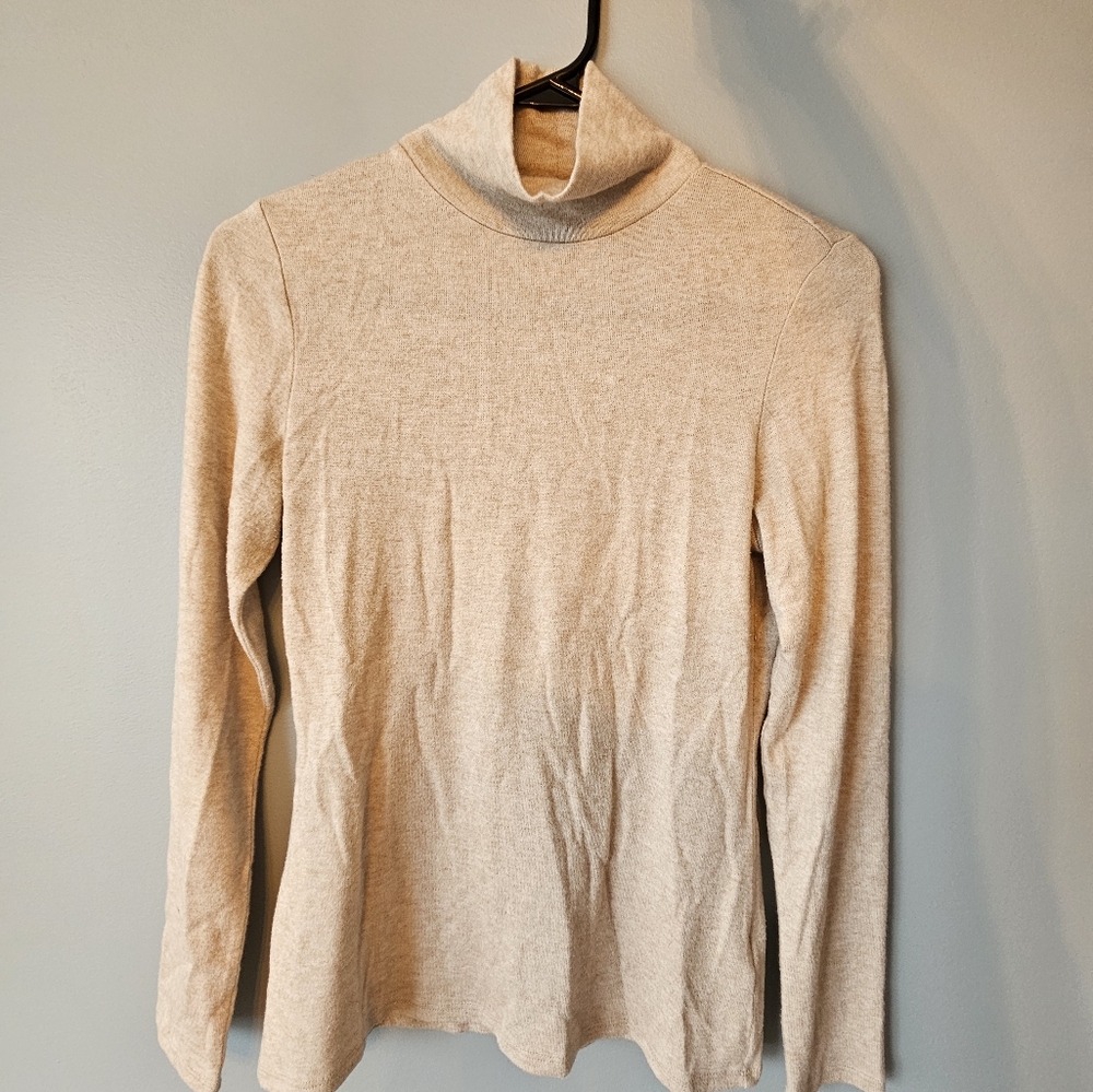 RW&CO. Cream Turtleneck Sweater